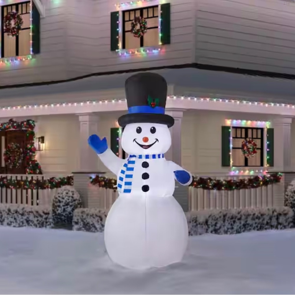 9 ft. Giant-Sized LED Snowman Inflatable